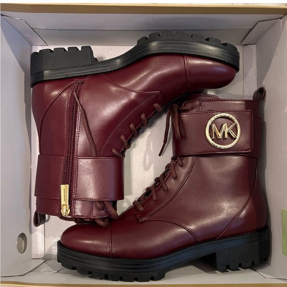 NWT MK TATUM COMBAT BOOTS - Picture 3 of 4